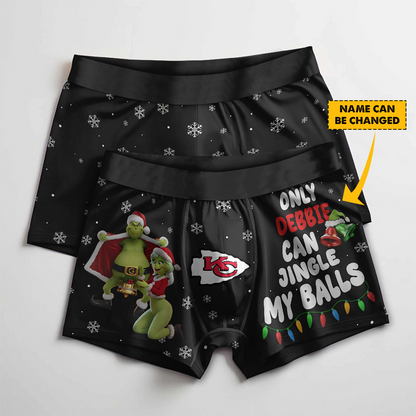 KC x NFL Funny Grinch Men Boxers Personalized Any Name DatND DVT