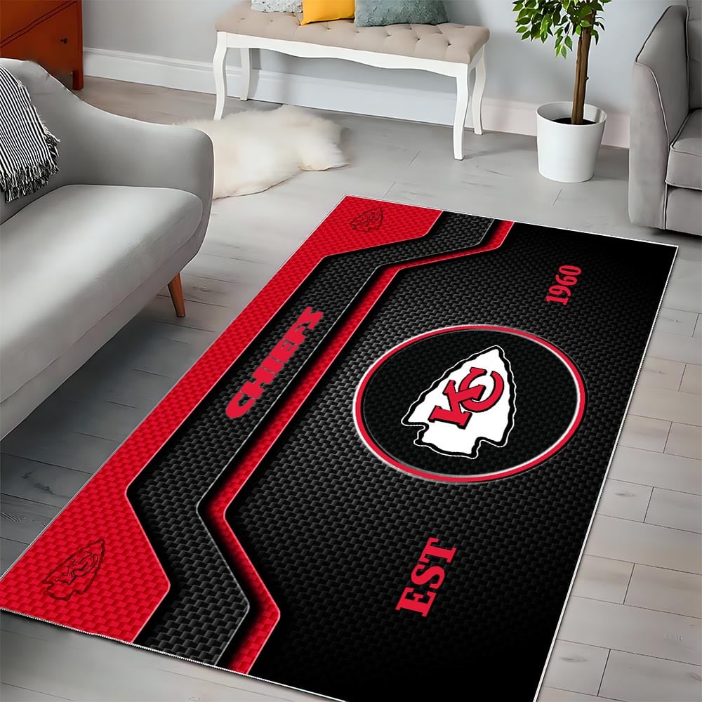 KC x NFL Modern Sports Living Room Rug DatND DVT