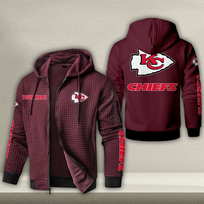 KC x NFL Quilted Zip Hoodie DatND DVT