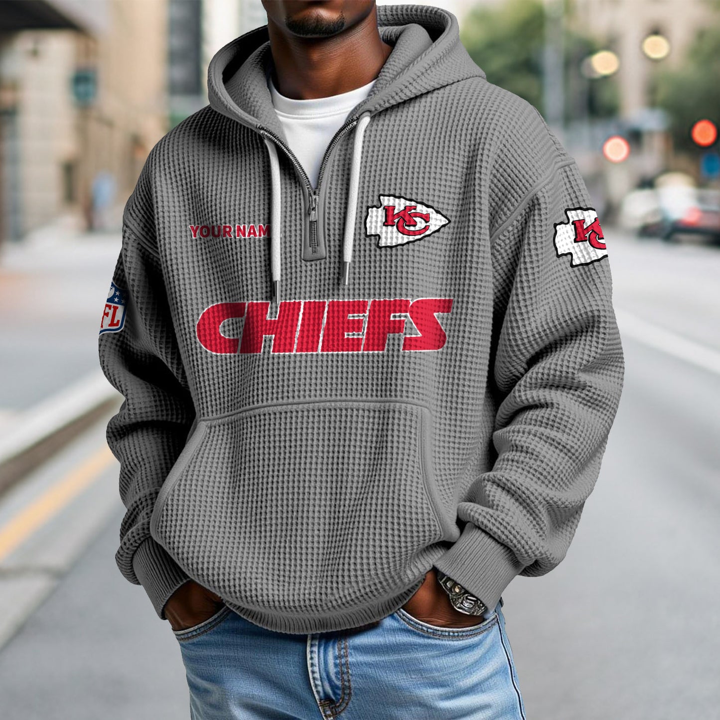 KC x NFL Waffle Hoodie DatND DVT