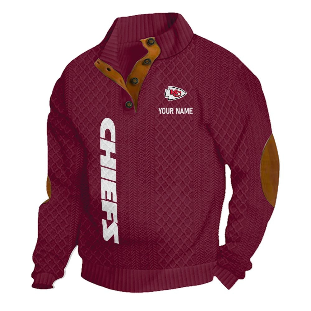 KCC NFL Basic Knitted Stand Collar Sweatshirt DDT CTND