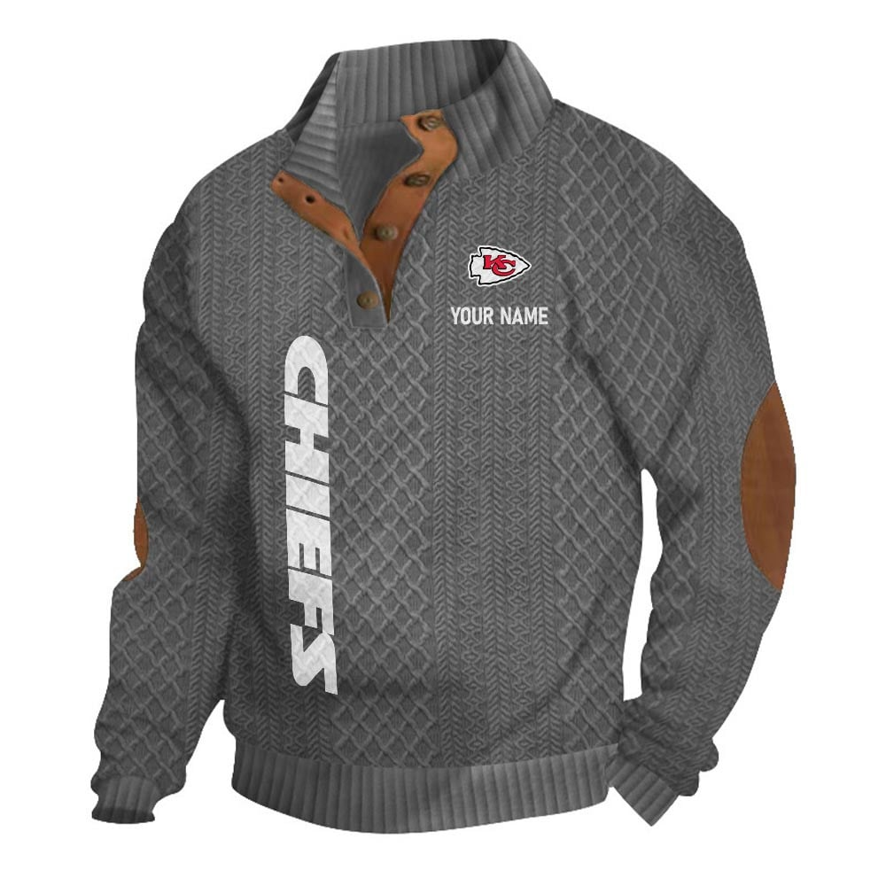 KCC NFL Basic Knitted Stand Collar Sweatshirt DDT CTND