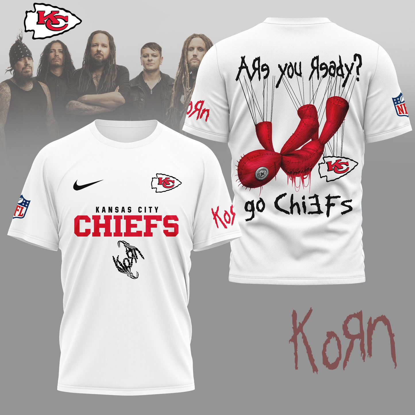 KCC Premium NFL Korn Fan Shirt DDT CTND