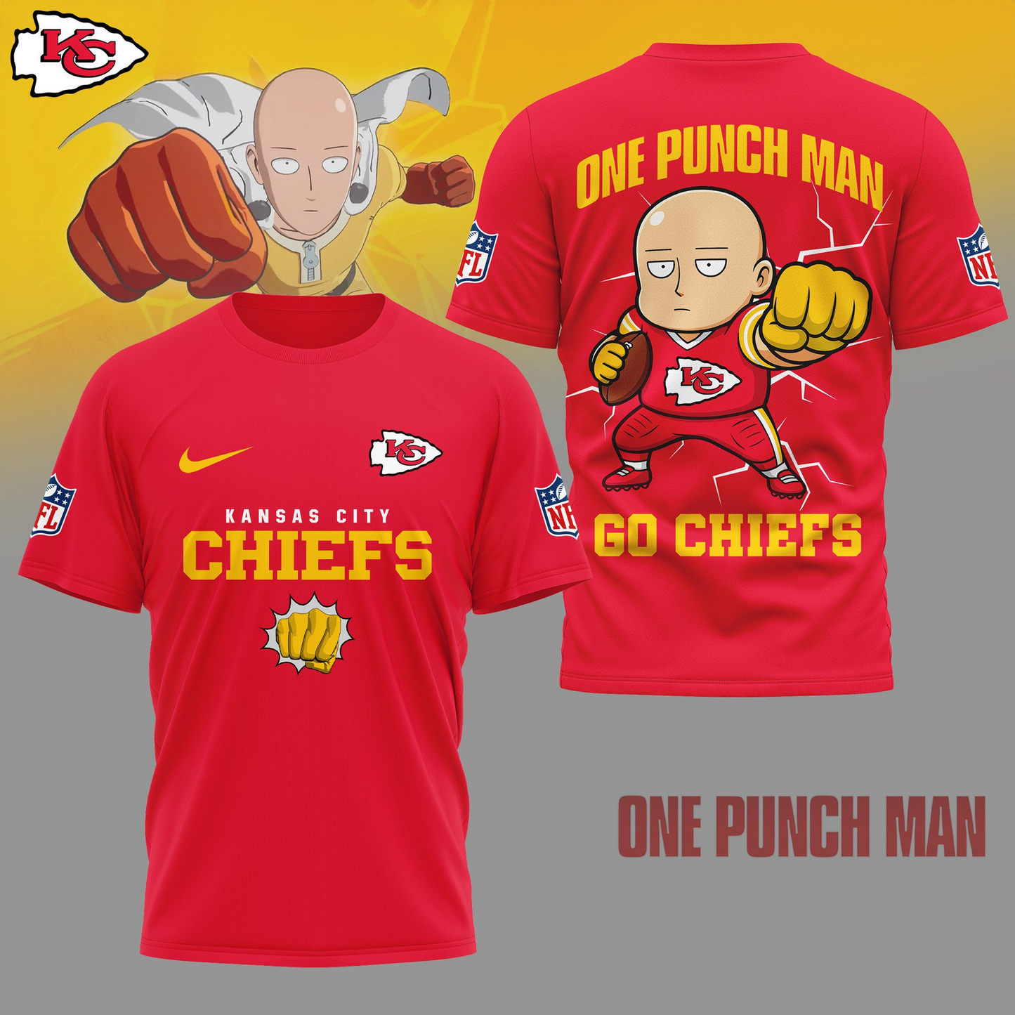 KCC Premium NFL One Punch Man Fan 3D Shirt DDT NTL