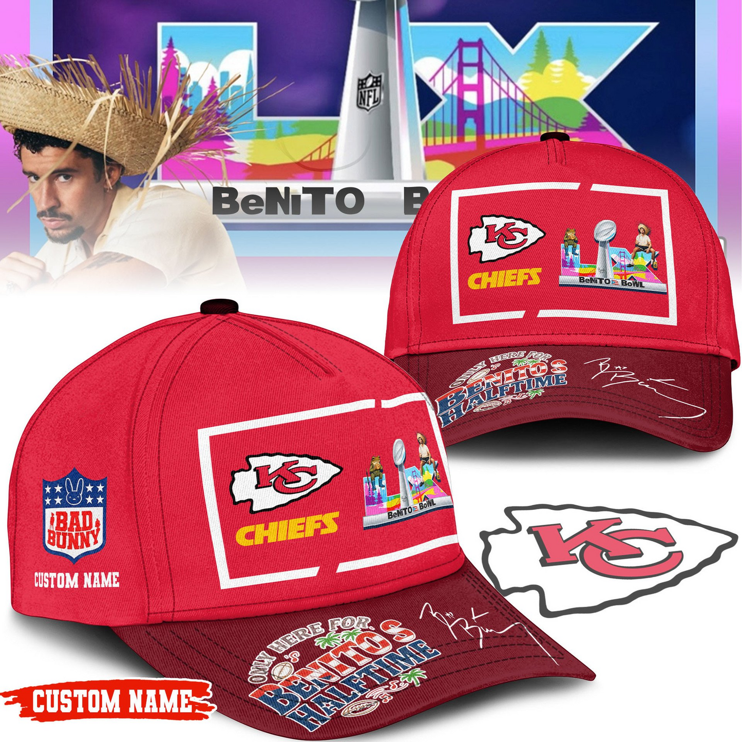 KCC Premium NFL Only Here For Benitos Halftime Cap DDT HLPHUONG