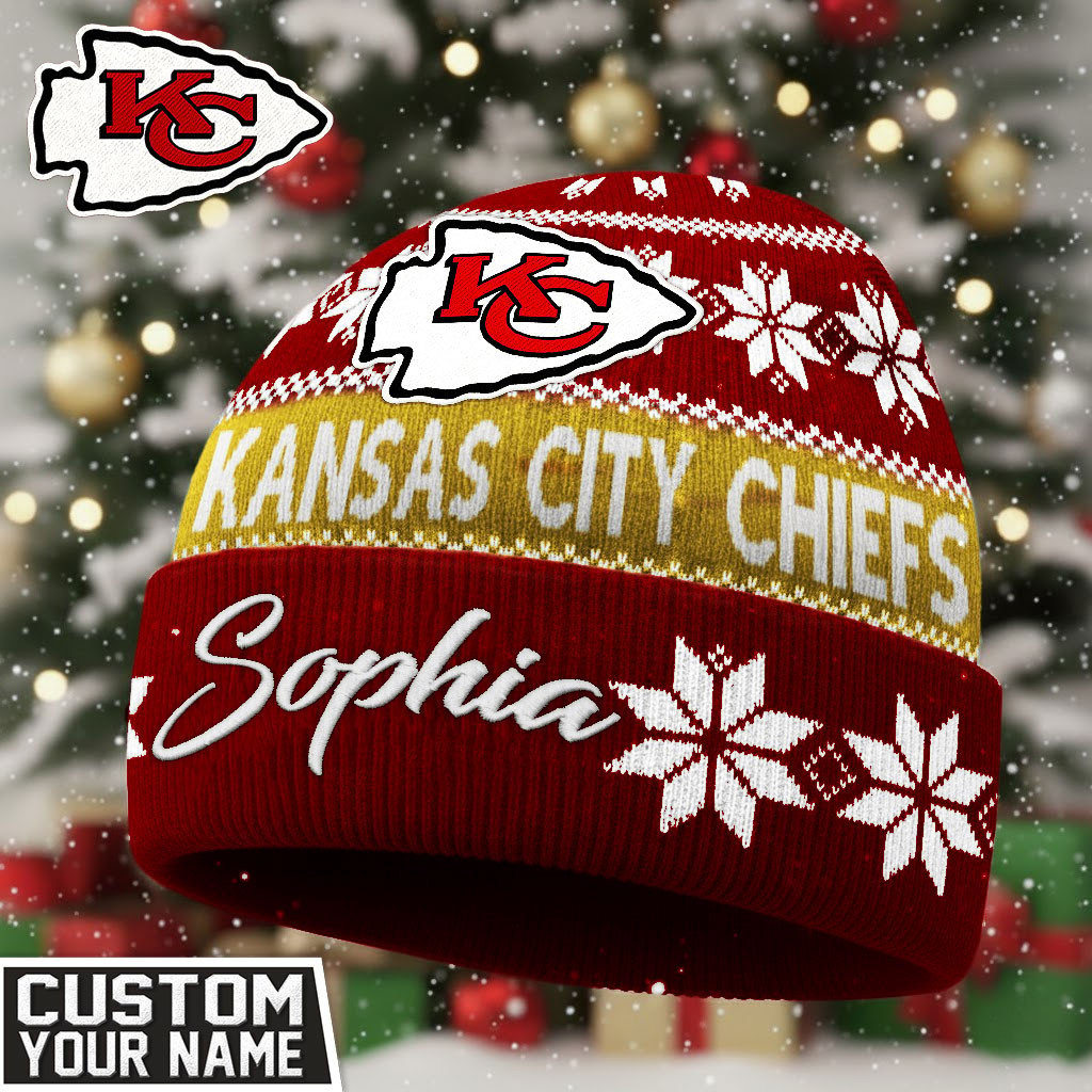 KCC Premium NFL Personalized Football Beanie Hat DDT NTL