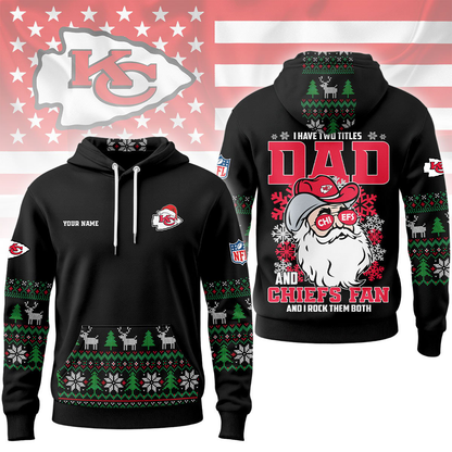 KCC Premium NFL Personalized Papa Claus Hoodie DDT CTND