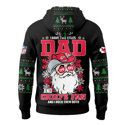 KCC Premium NFL Personalized Papa Claus Hoodie DDT CTND