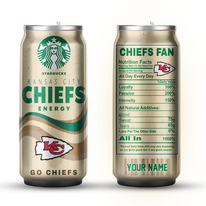 KCC Premium NFL Starbucks Energy Can Tumbler DDT  NTL