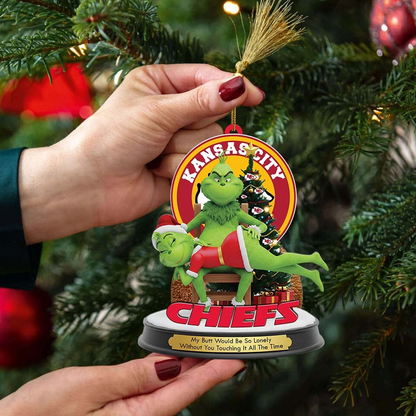 KCC Premium NFL x Grinch Acrylic Ornament DDT NTL