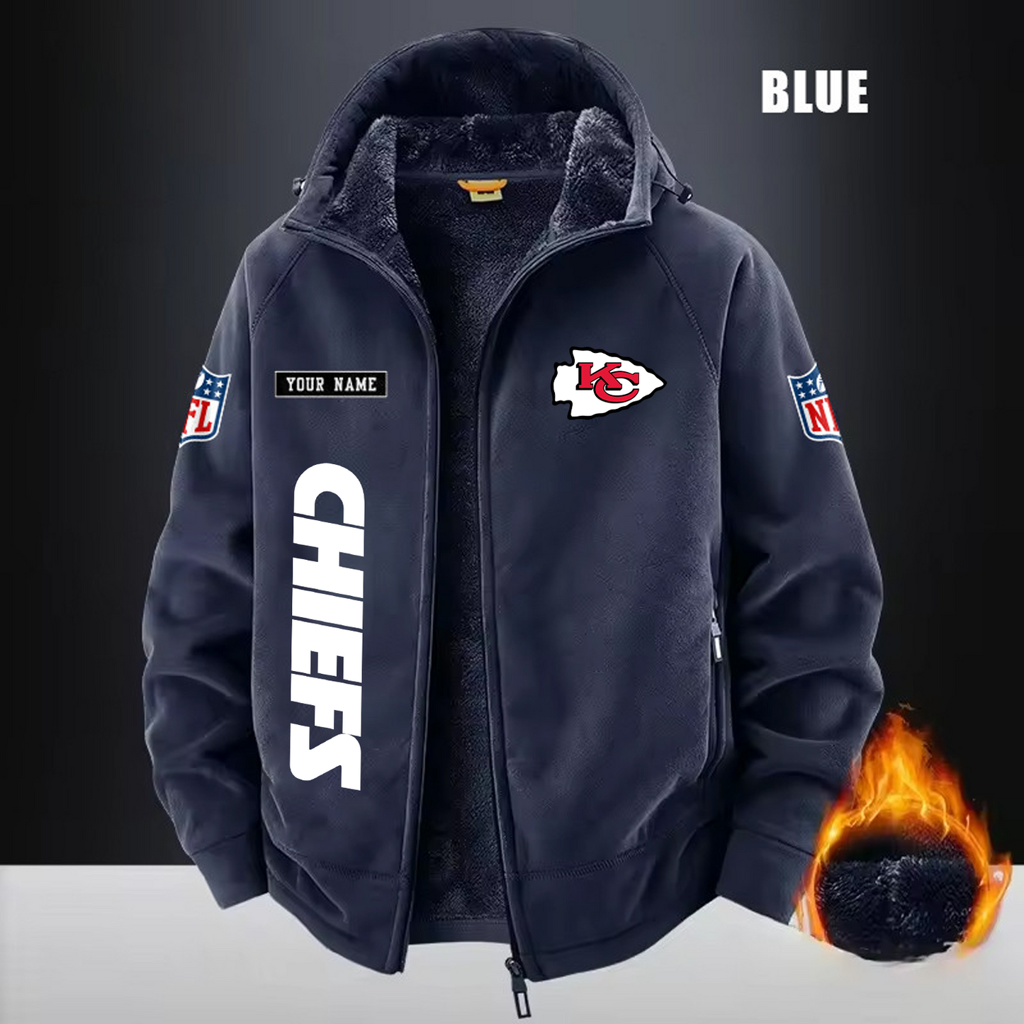 KCC x NFL 3D Half-zip Hoodie DATND TANTD