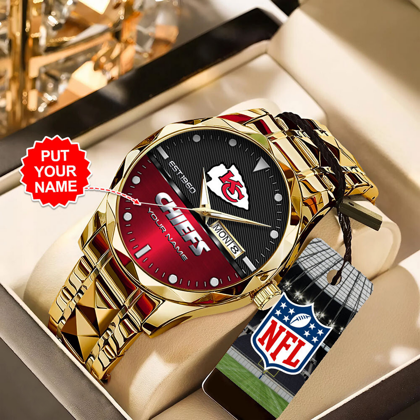 KCC x NFL Alloy Luxury Quartz Watch DATND TANTD