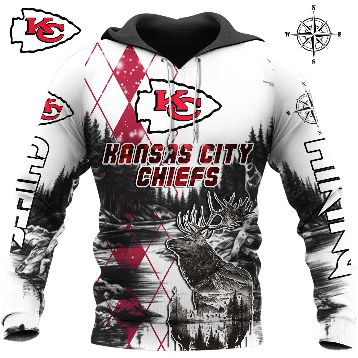KCC x NFL Hiking 3D Hoodie DDT CTND
