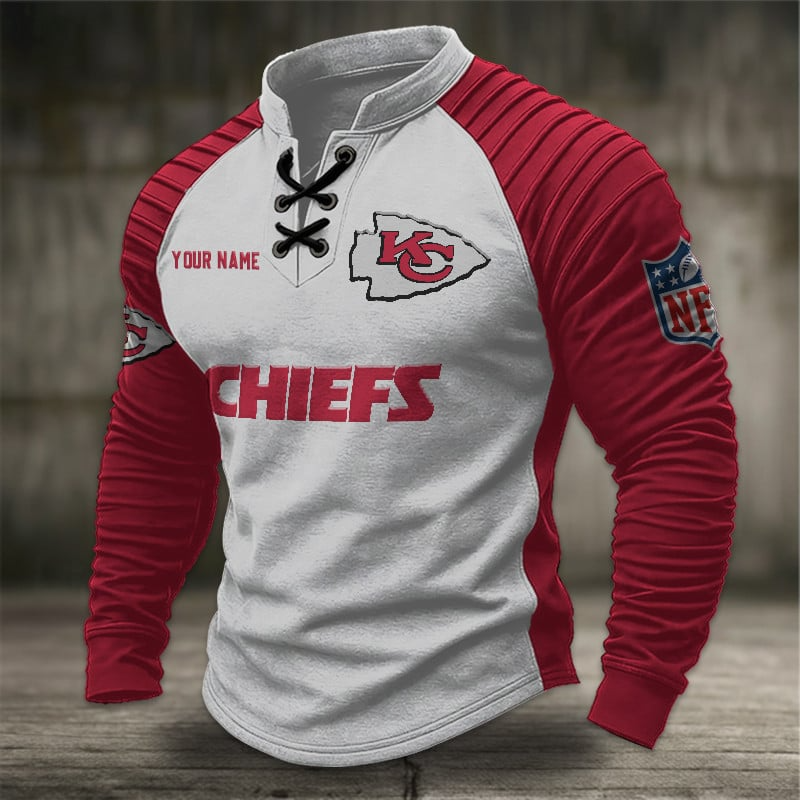 KCC x NFL Men Stand Collar Long Sleeve Top DDT  CTND