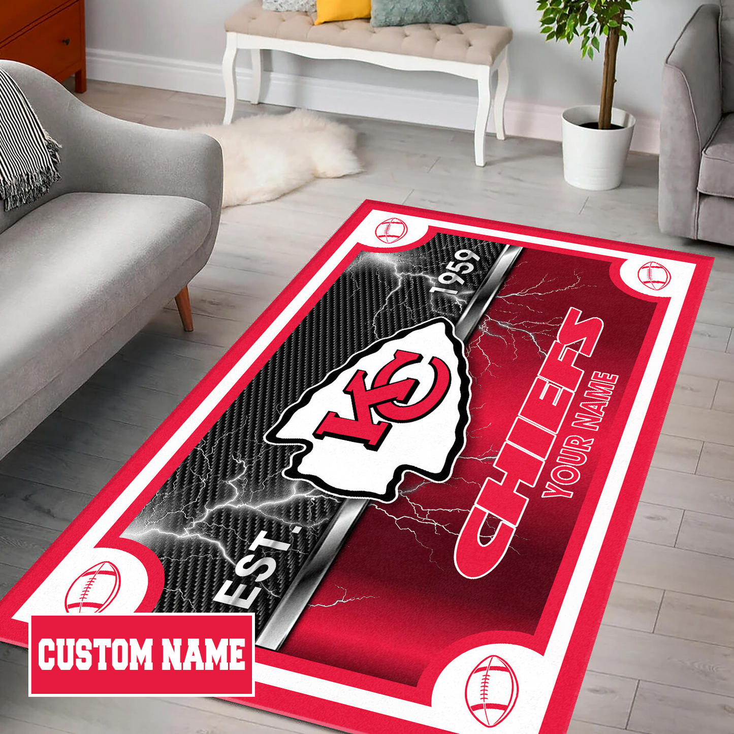 KCC x NFL Rug DATND TANTD