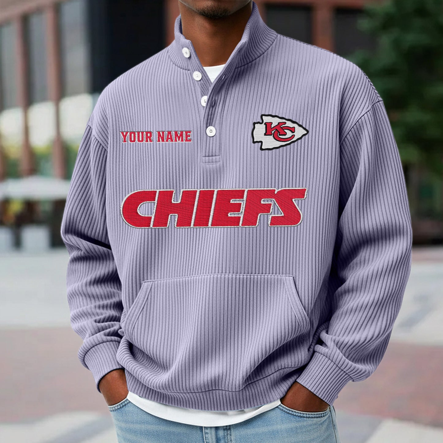 KCC x NFL Waffle High Neck Long Sleeved Sweatshirt DATND TANTD 221125