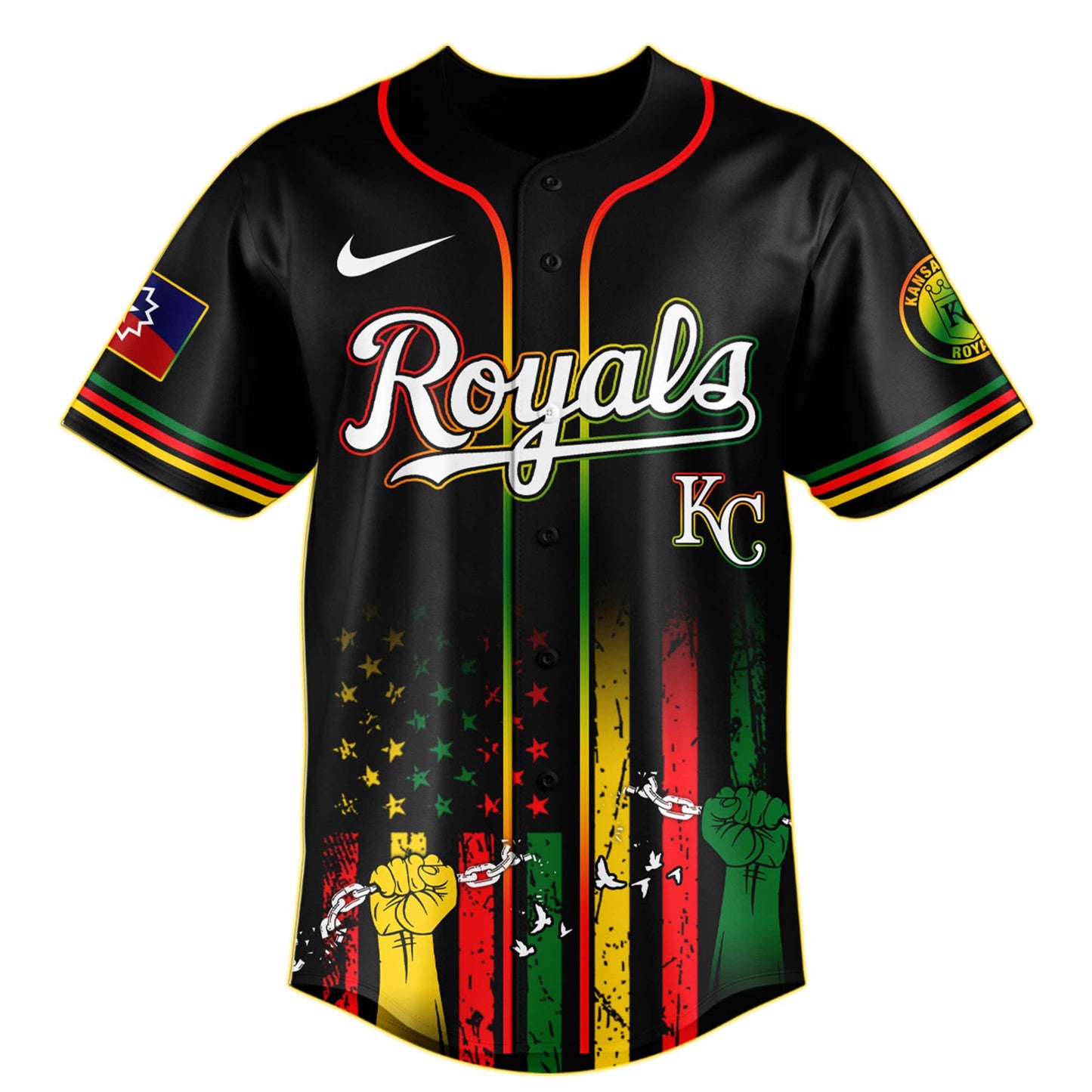 Kansas City Royals MLB X Juneteenth Day Baseball Jerseys NDD