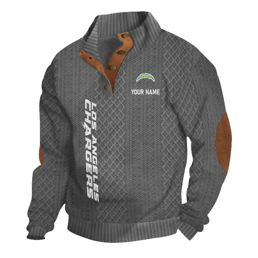 LAC NFL Basic Knitted Stand Collar Sweatshirt DDT CTND