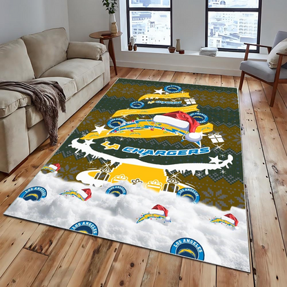 LAC NFL Chrismas Carpet Rug DDT NTL