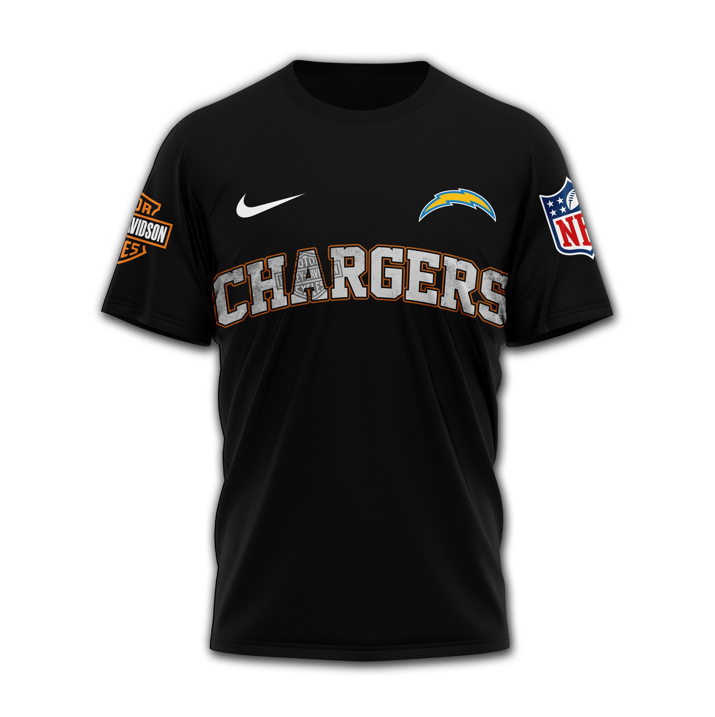 LAC Premium NFL Harley-Davidson Santa Claus 3D Shirt DDT NTL