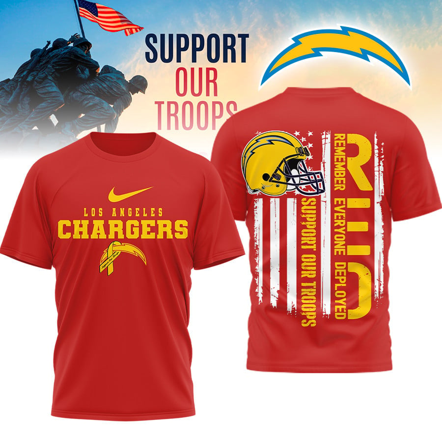 LAC Premium NFL Support Our Troops T-shirt DDT 101125 HLPHUONG