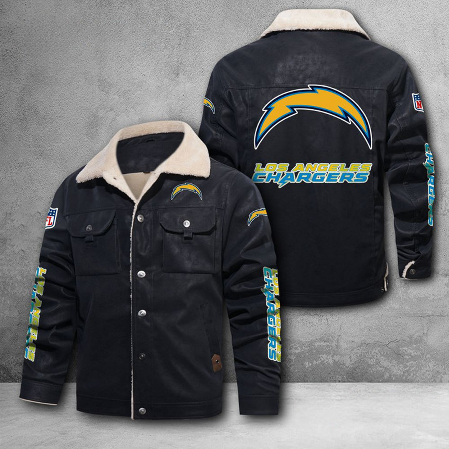 LAC X NFL LEATHER JACKET DATND THUONGNH