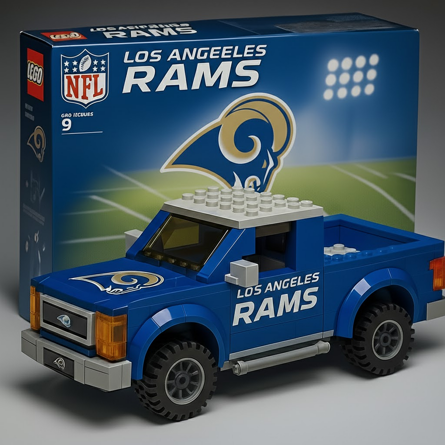 LAC x NFL Building Blocks Truck Toy Set V2 DatND DVT