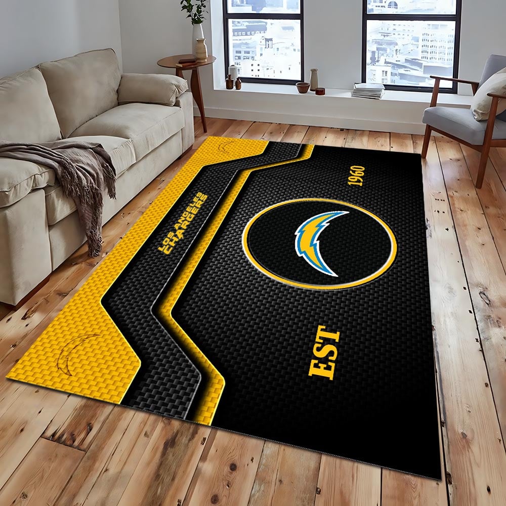 LAC x NFL Modern Sports Living Room Rug DatND DVT