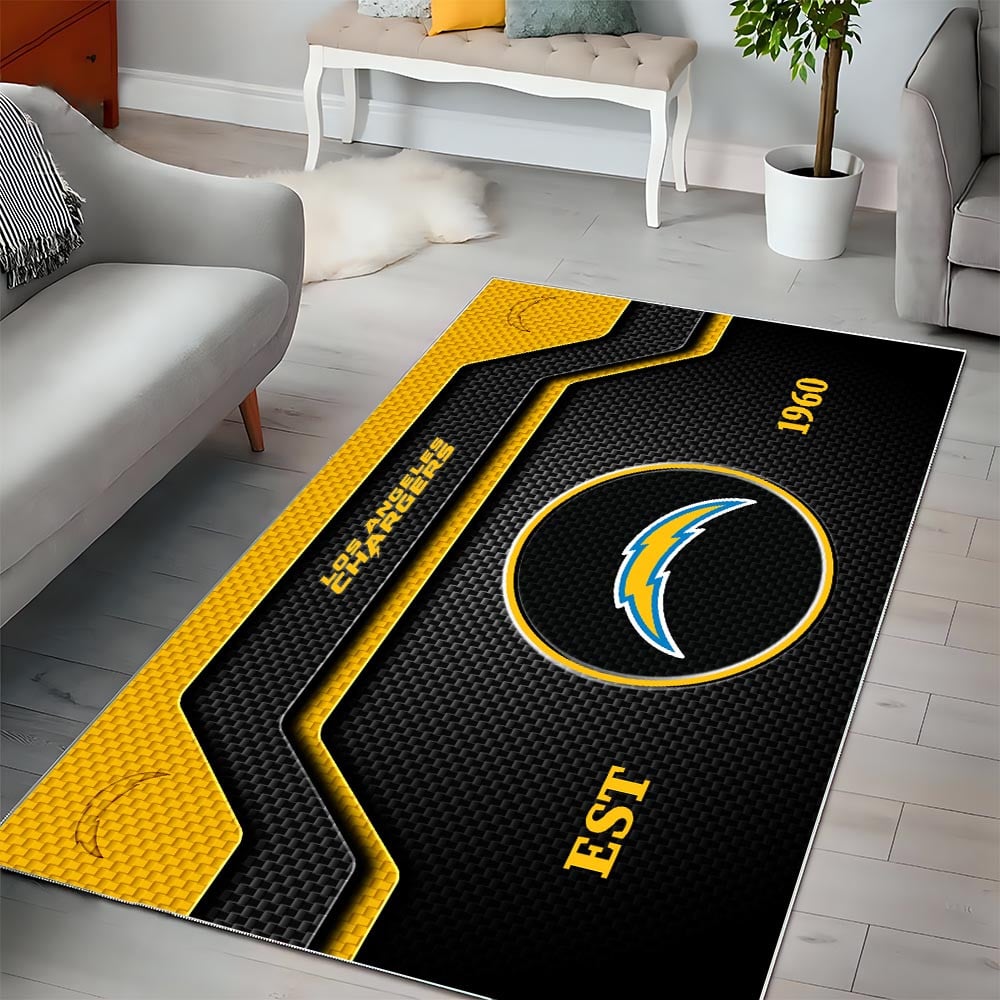 LAC x NFL Modern Sports Living Room Rug DatND DVT