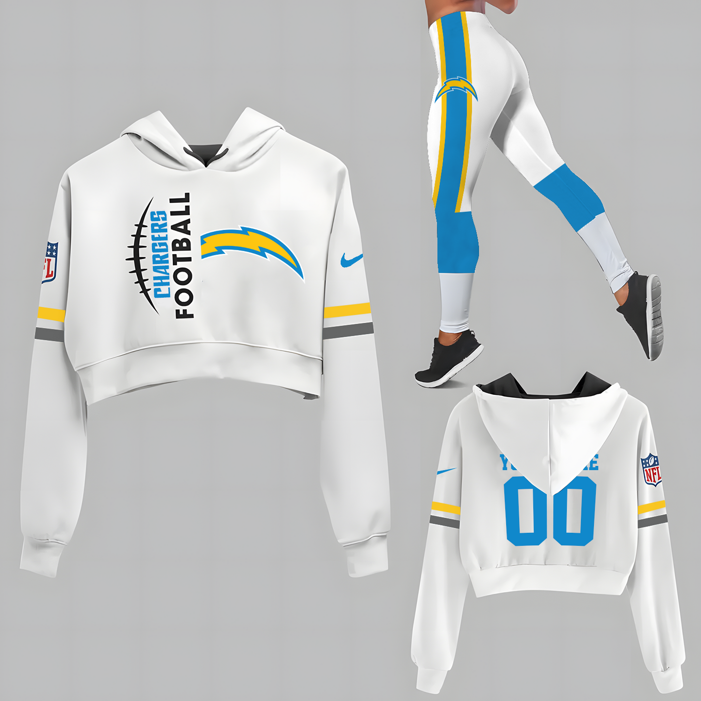 LAC x NFL Set Hoodie And Legging Workout DatND DVT