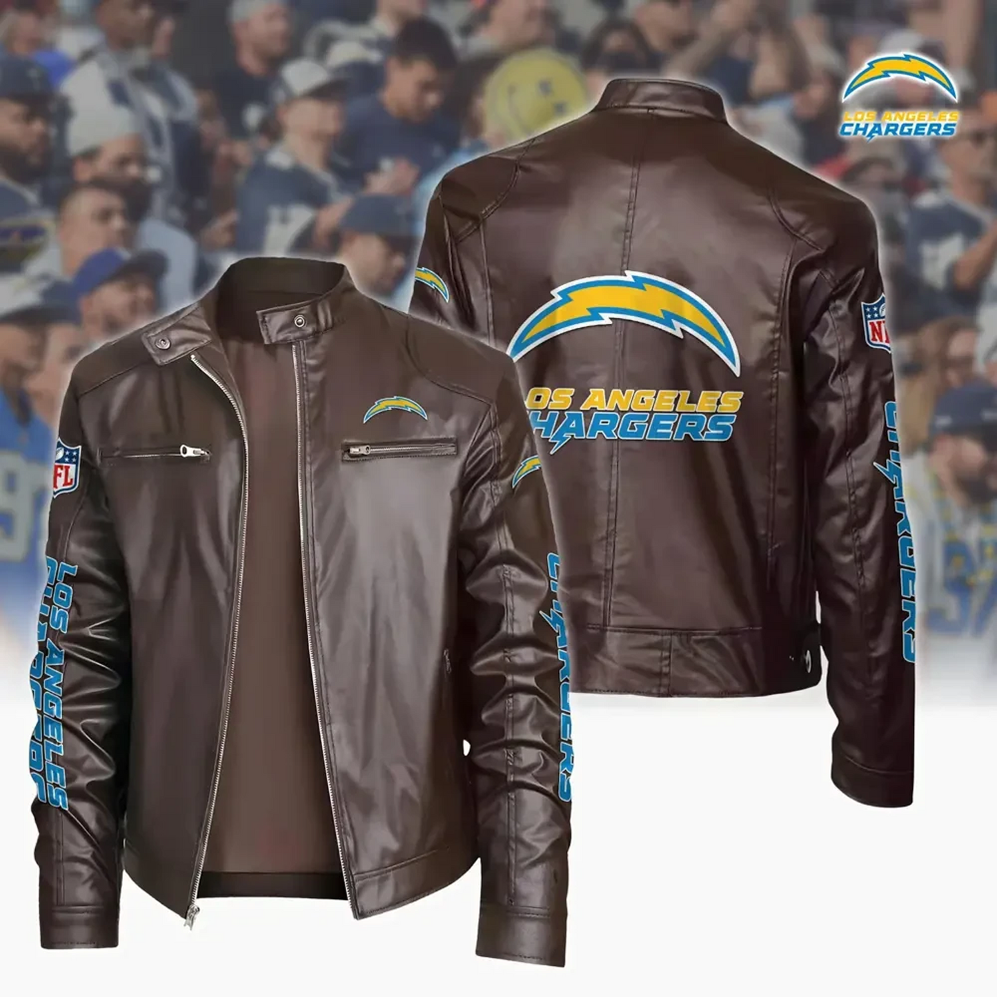 LAC x NFL Sport Leather Jacket DATND TANTD