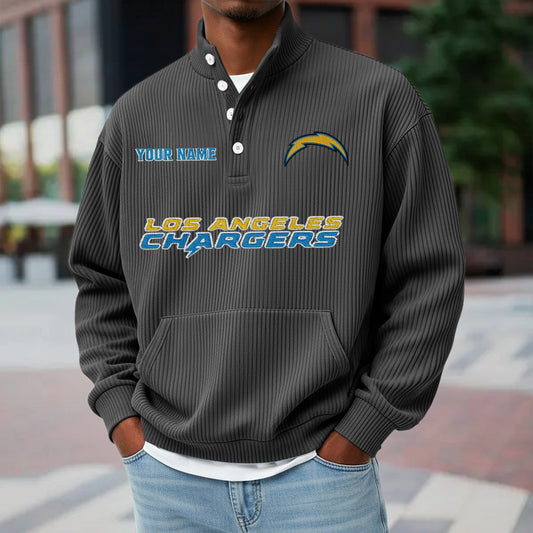 LAC x NFL Waffle High Neck Long Sleeved Sweatshirt DATND TANTD 221125