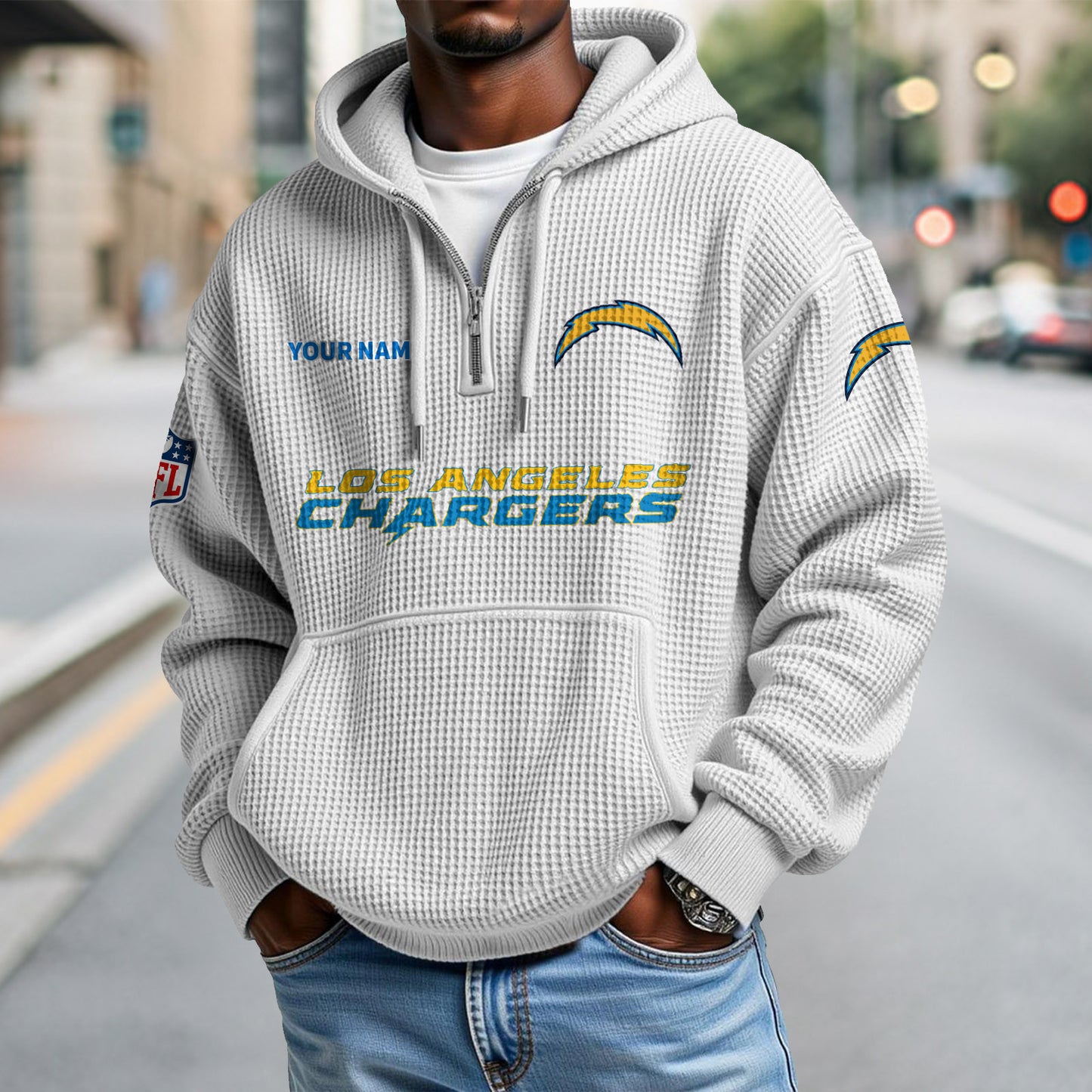 LAC x NFL Waffle Hoodie DatND DVT