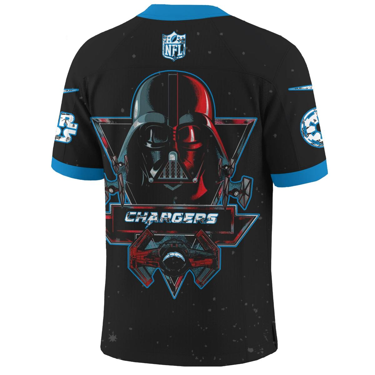 LAC x S.Wars Darth Vader 2025 Football Jersey DDT NTL