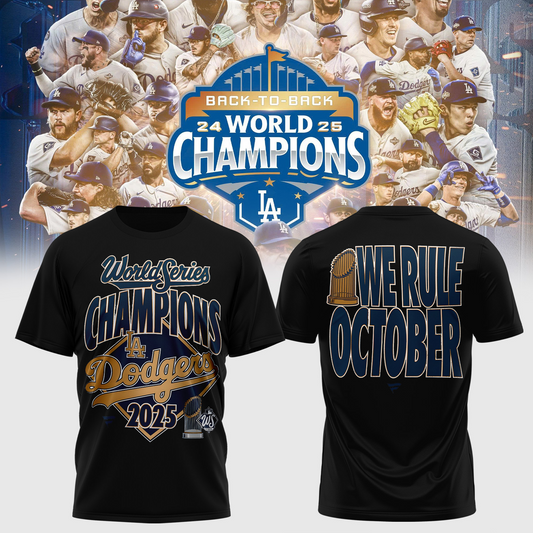 LAD x MLB 2025 World Series Champions 3D Shirt V1 DatND DVT