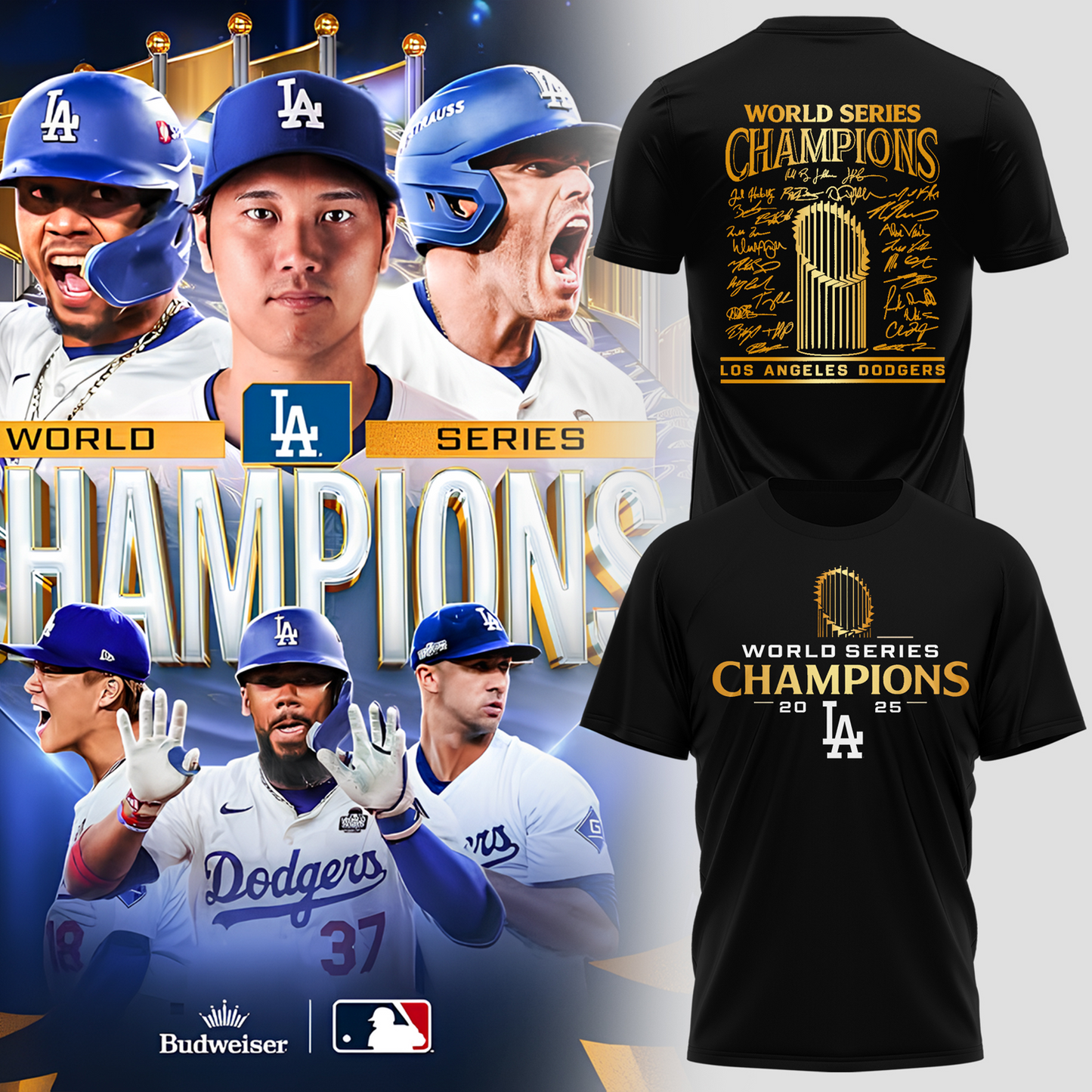 LAD x MLB 2025 World Series Champions 3D Shirt V4 DatND DVT
