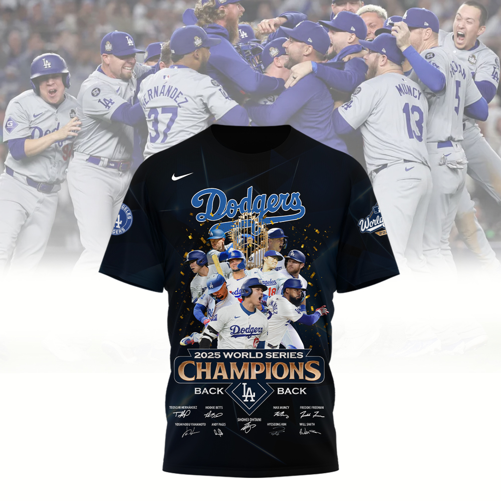 LAD x MLB 2025 World Series Champions 3D Shirt V6 DatND DVT