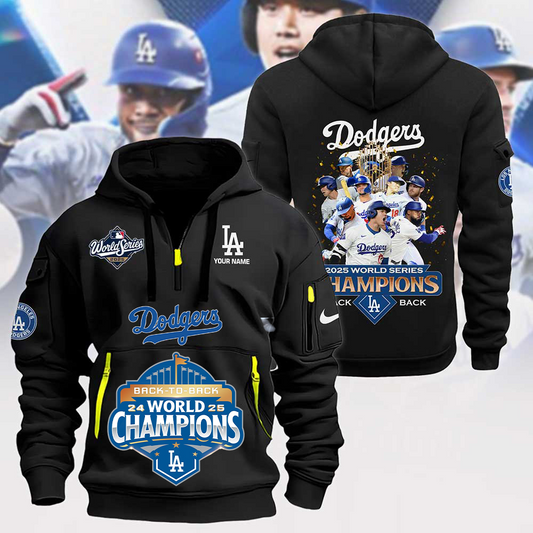 LAD x MLB 2025 World Series Champions Hoodie Zip V2 DatND DVT