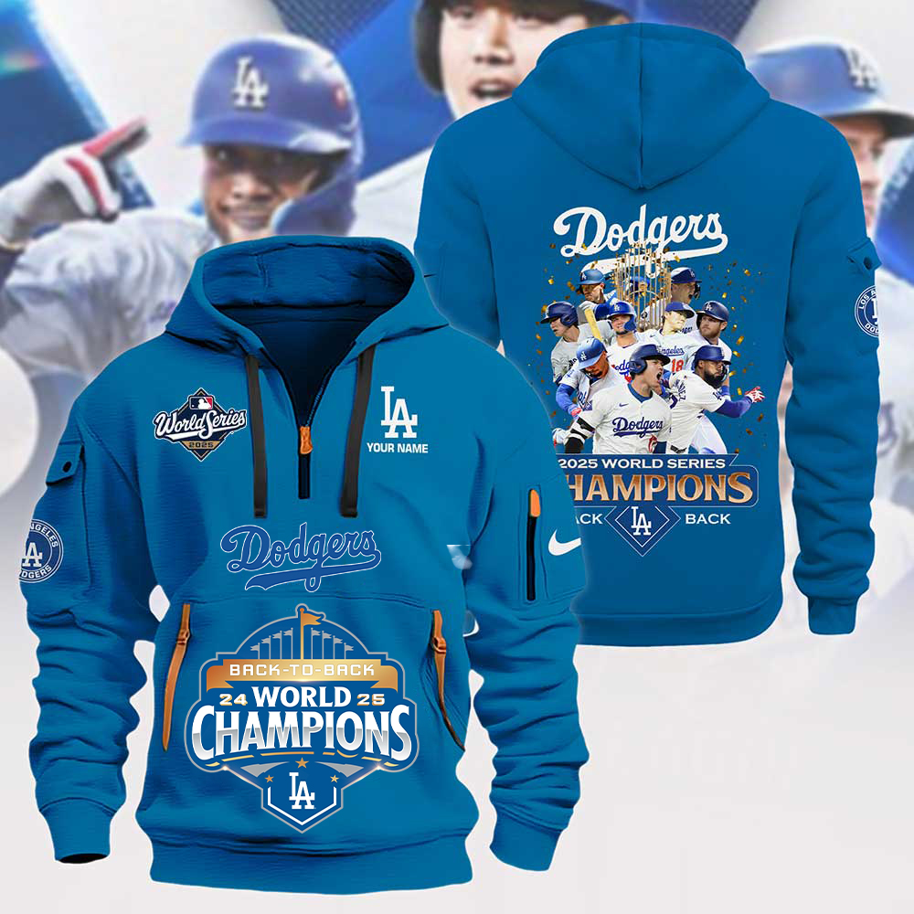LAD x MLB 2025 World Series Champions Hoodie Zip V2 DatND DVT