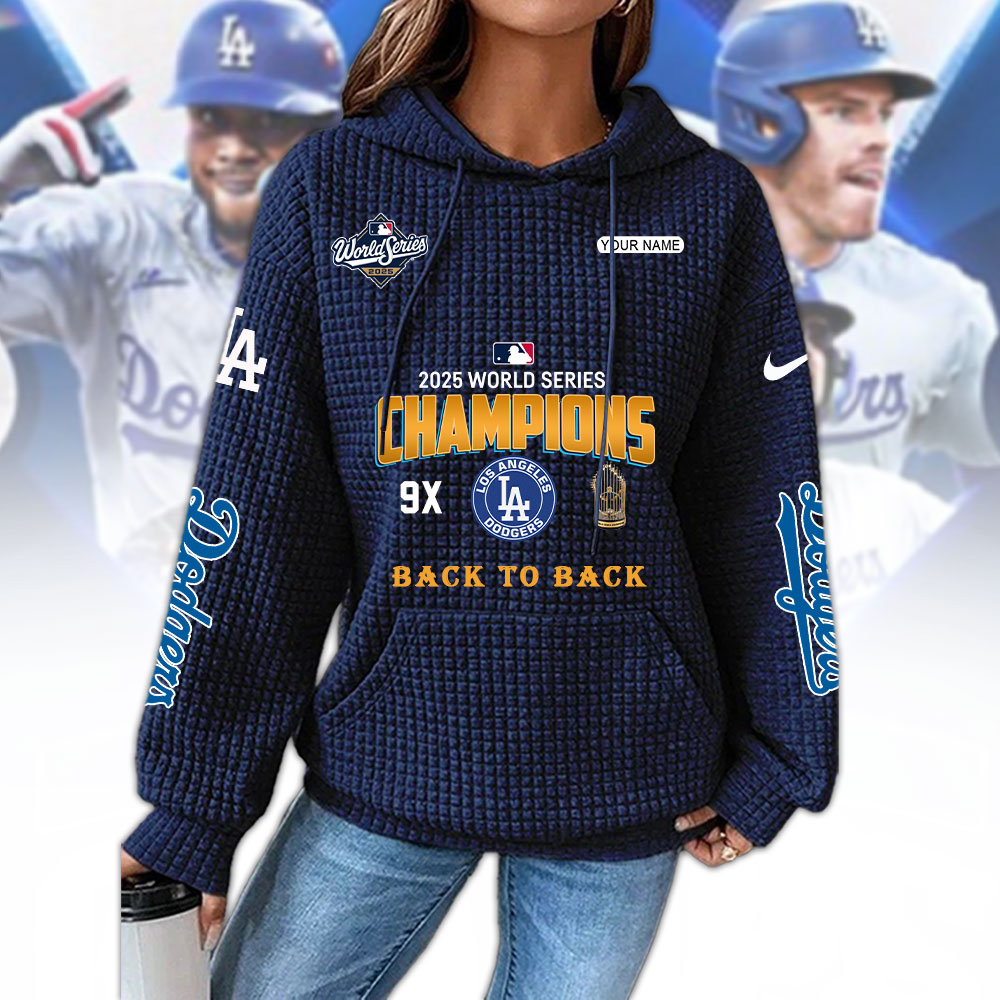 LAD x MLB 2025 World Series Champions Waffle Hoodie V1 DatND DVT
