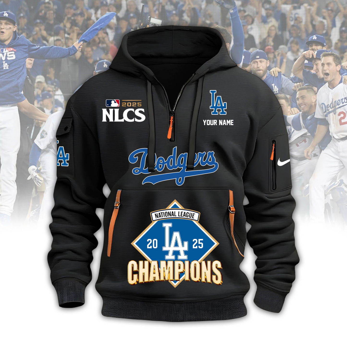 LAD x MLB 2025 World Series Champions Zip Hoodie V3 DatND DVT