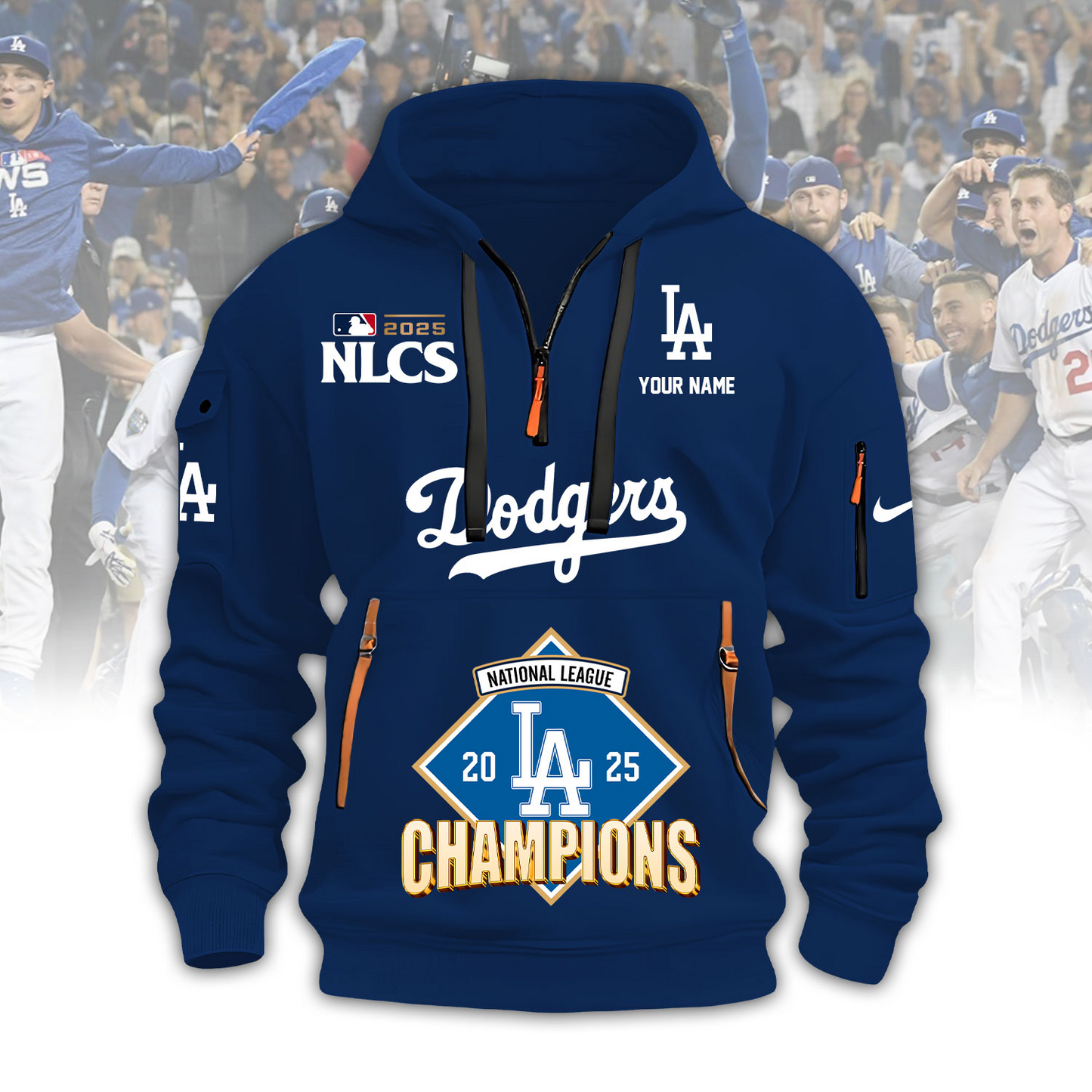 LAD x MLB 2025 World Series Champions Zip Hoodie V3 DatND DVT