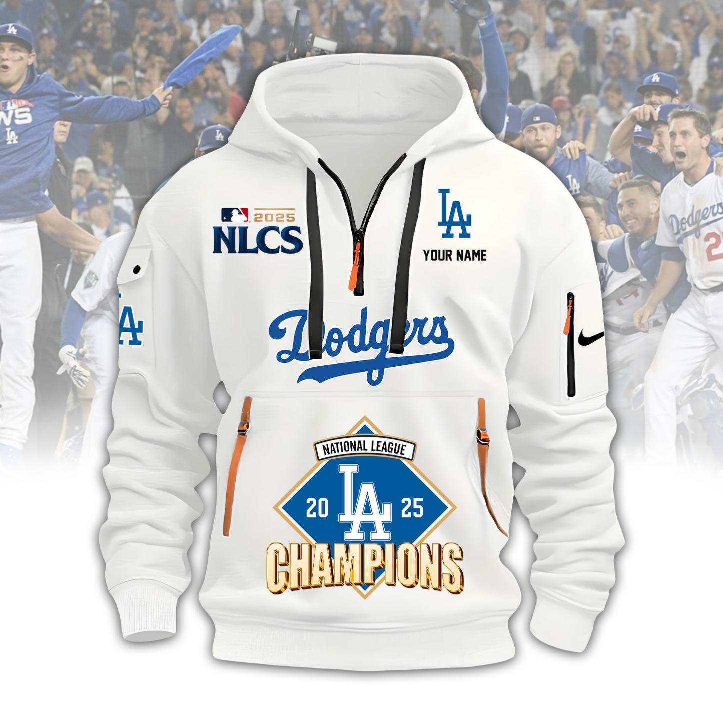LAD x MLB 2025 World Series Champions Zip Hoodie V3 DatND DVT