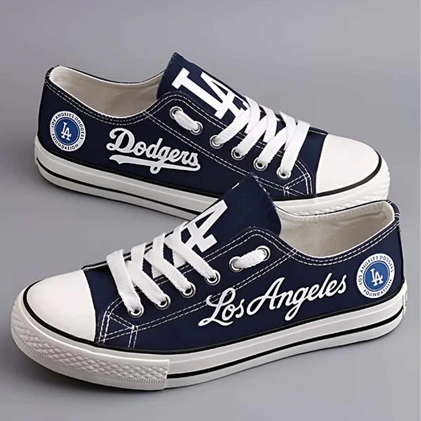 LAD x MLB Casual Printed Low-Top Canvas Shoes Unisex V1 DATND TANTD