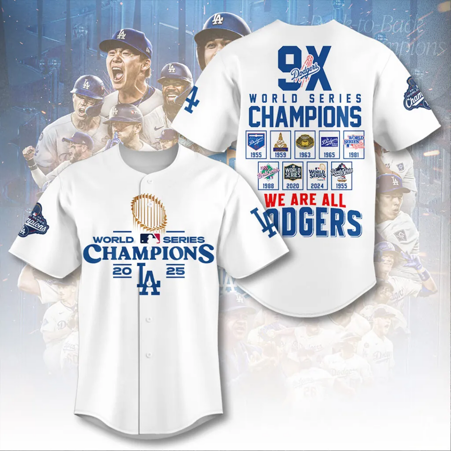 LAD x MLB World Series 2025 Baseball Jersey V1 DATND TANTD