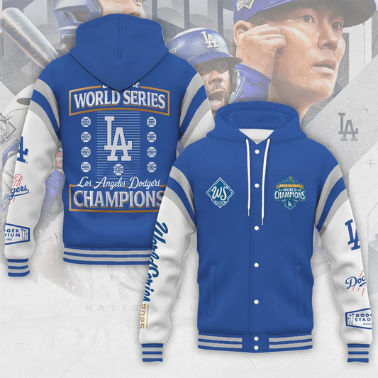 LAD x MLB World Series 20 Hooded Baseball Jacket V1 DatND DVT