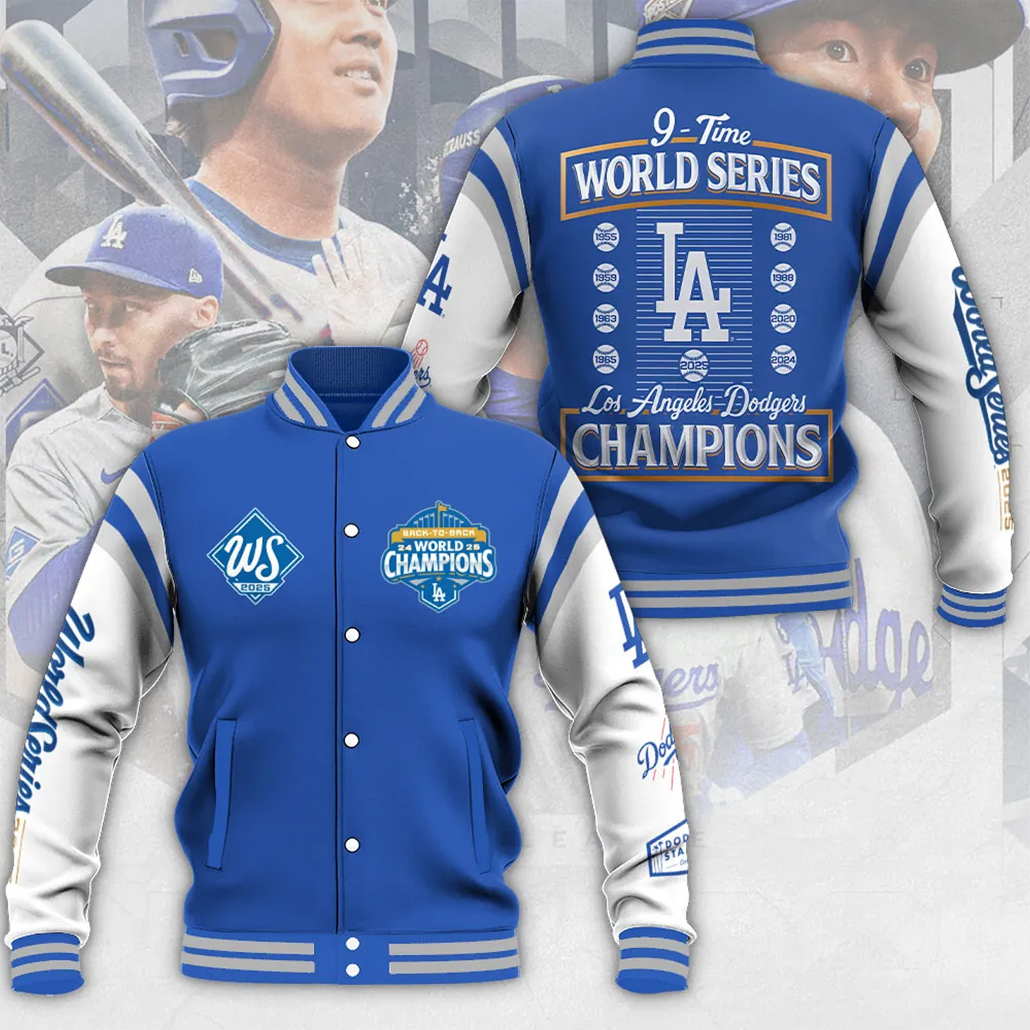 LAD x MLB World Series 20 Varsity Jacket V2 DatND DVT
