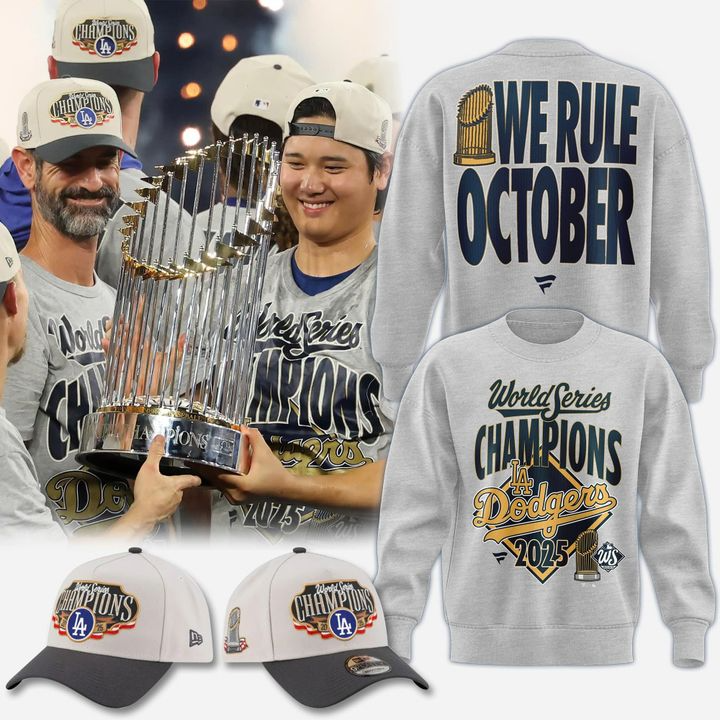 LAD x MLB2025 World Series Champions Locker Room Sweatshirt DatND DVT