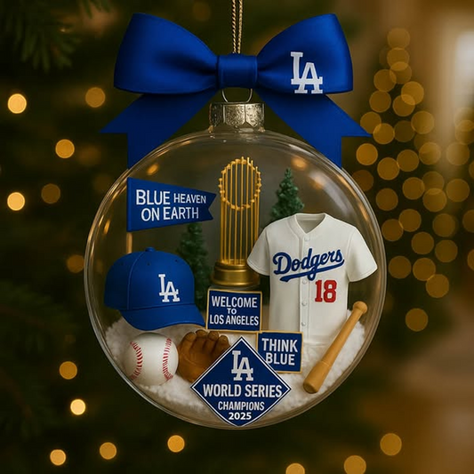 LAD x MLB Baseball Ornament Champions DATND TANTD