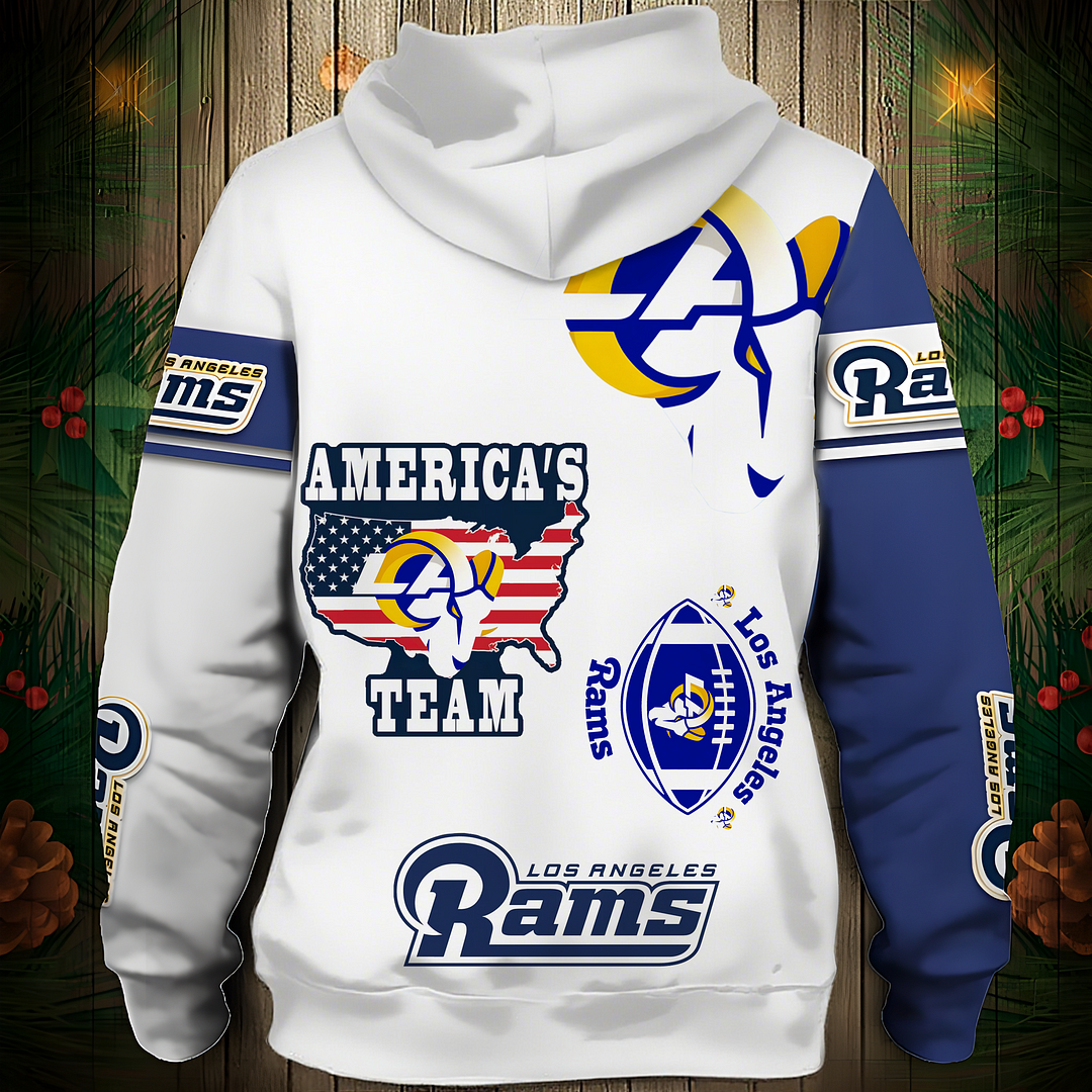 LAR Premium NFL 3D Graphic Hoodie DDT NTL